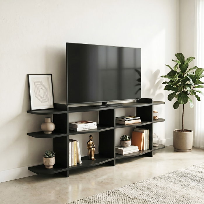 Hanah Home Consola Flusso - Black Hanah Home Consola Flusso - Black
